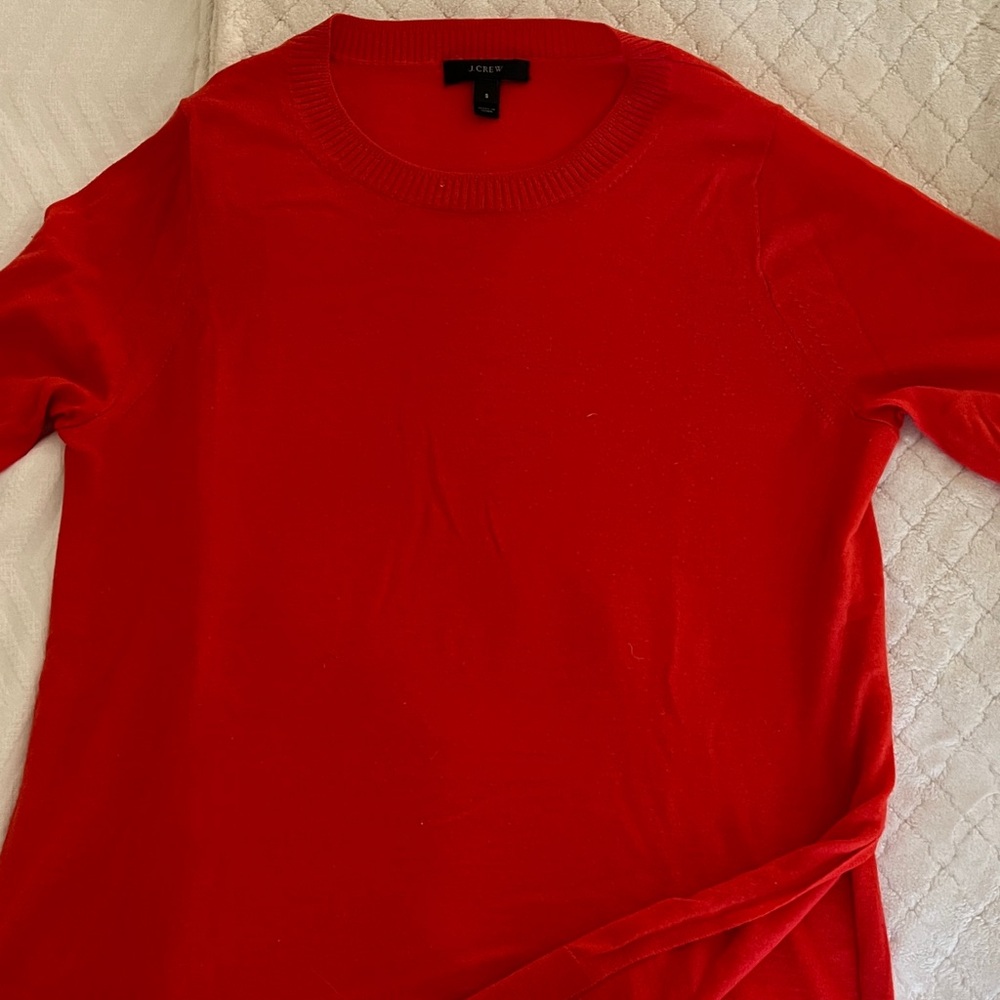 J. Crew Vibrant Red Pullover